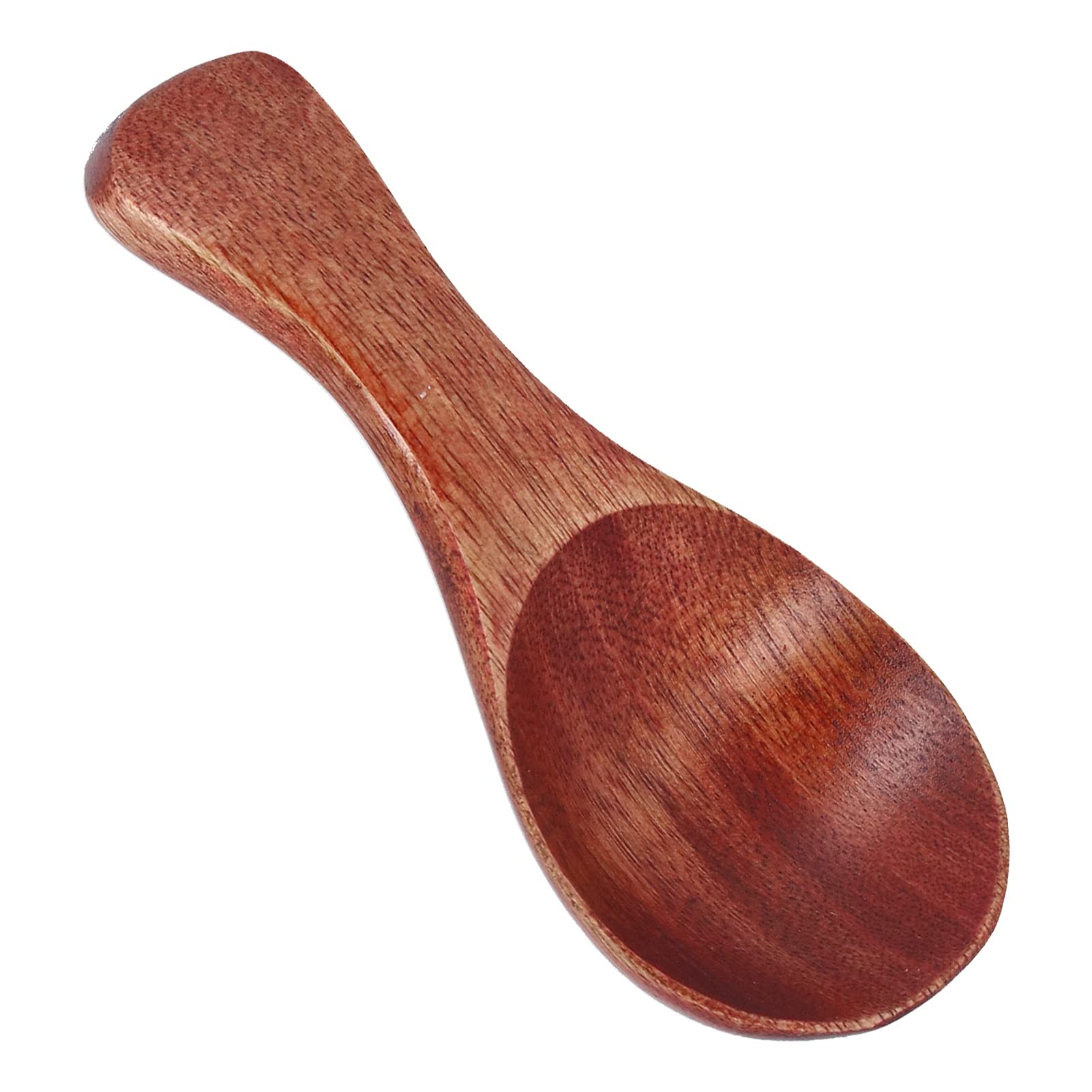 Dinnerware Set, 10PCS Portable Wooden Tableware Wide Mouth Spoon Set Reusable Wooden Short Handle for Salad Fruit