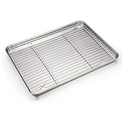 P&P CHEF Baking Sheet and Rack Set, Stainless Steel