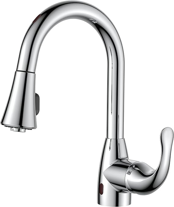 TECHO Monobloc Mixer Kitchen Sink Taps Pull Out Low Pressure Stainless