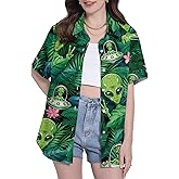 Funny Pattern Hawaiian Shirts for Women Unisex Gifts for Women Womens Casual Hawaiian Shirt for Women Hawaiian Shirts