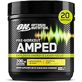 Optimum Nutrition Amped Pre-Workout, with Citrulline, Beta-Alanine, Nootropics and 300mg of Caffeine for Energy, Tropical Fur