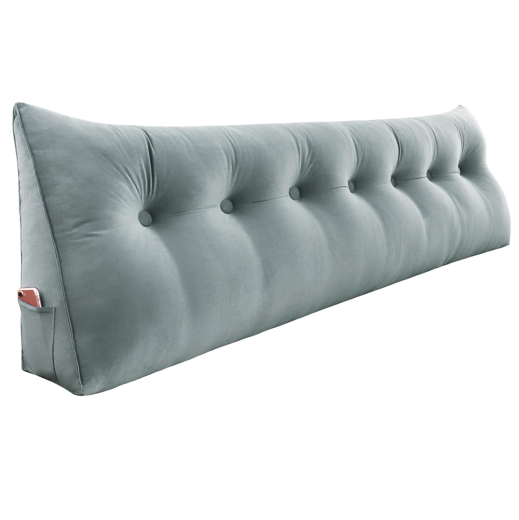 WOWMAX Large Bolster Triangular Headboard Backrest Positioning Support