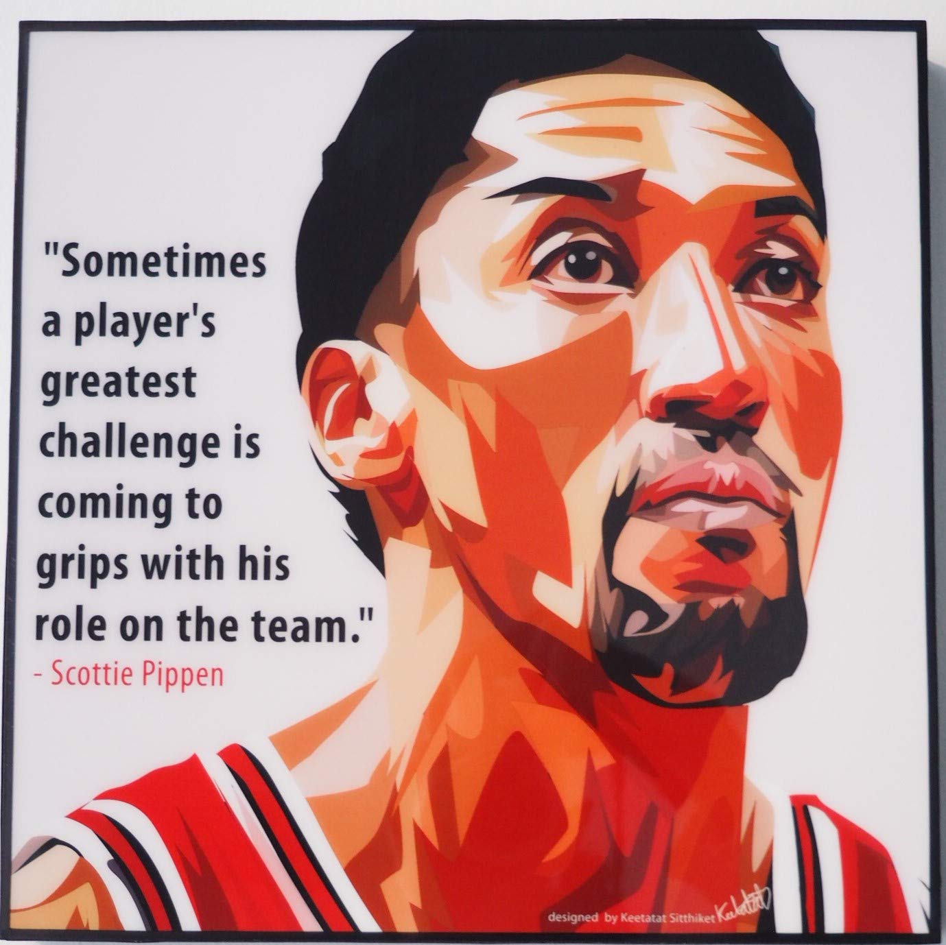 GLAGOODS Scottie Pippen NBA Chicago Bulls - Lienzo Decorativo para ...