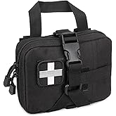 LIVANS Tactical IFAK Pouch, Rip Away Molle First Aid Bag Tear-Away Medical Pouch Emergency EMT Bag for Travel Outdoor Hiking(Pouch Only, First Aid Kits NOT Included)