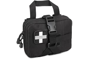 LIVANS Tactical EMT Pouch, Rip Away Molle Medical Pouches IFAK Tear-Away First Aid Kit Emergency Survival Bag for Travel Outdoor Hiking