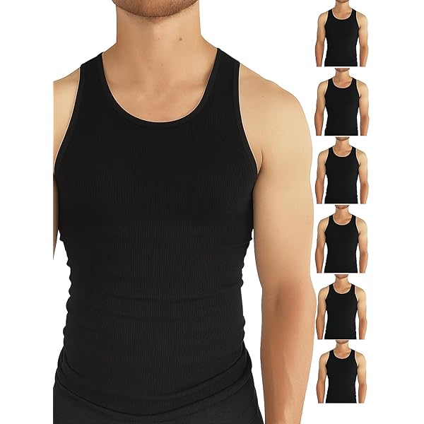 A-Power | Men's 100% Cotton Multipack Classic Rib Tank Top A