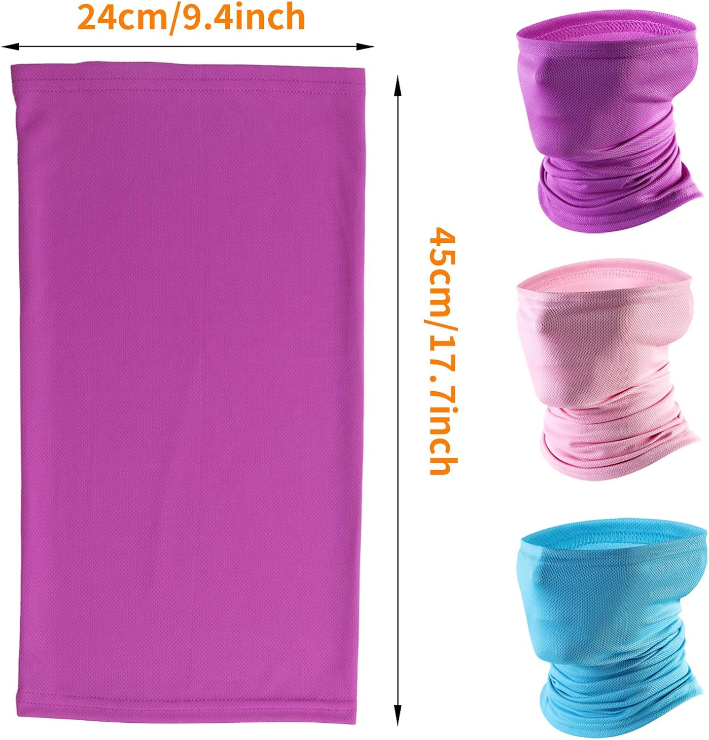 6 Pieces Neck Gaiter Balaclava Scarf Face Mask, Summer Cooling Reusable Bandana. at  Men’s Clothing store