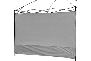 NINAT Canopy Sunwall Sidewall Gazebos Tent Waterproof for 10x10ft Pop up Straight Leg Outdoor 1 Pcs New Gray Only