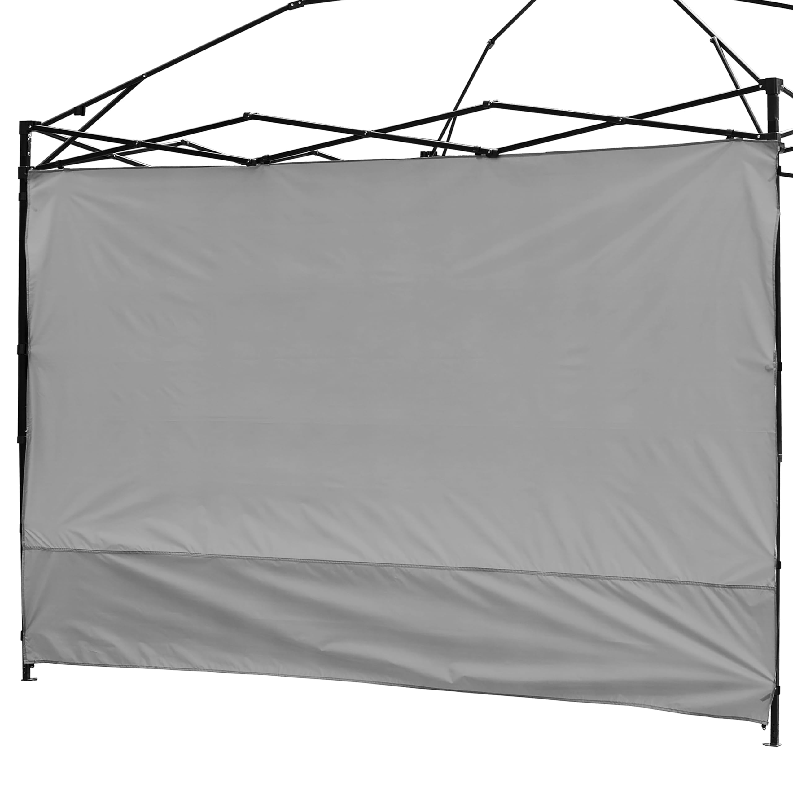 NINAT Sunwall Sidewall for 8x8ft Pop Up Canopy Straight Leg Gazebos - Waterproof Outdoor Instant Tent - 1 Pcs Gray Sidewall Only