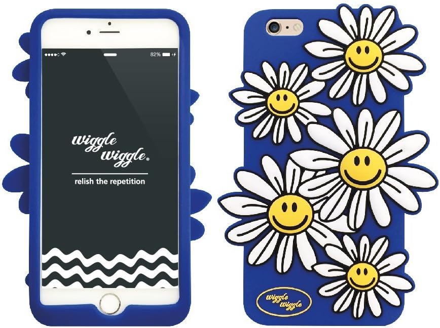 wiggle wiggle Funky Case - Smiles We Love iPhone 6+ Blue
