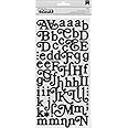 Soho Garden Thickers Alphabet Stickers-Glitter Foam Boho/Black