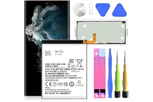 SHENMZ Galaxy S22 Ultra Battery, 6800mAh High Capacity 0 Cycle Li-Polymer Replacement Battery Compatible with Samsung Galaxy S22 Ultra 5G SM-S908U SM-S908U SM-S908U1 Back Cover Adhesive & Repair Tools