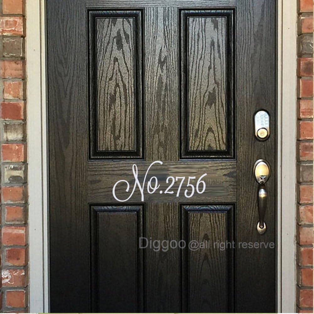 House Numbers Vinyl Custom House Address Number Front Door Number Decal Address Street Number Sticker (5
