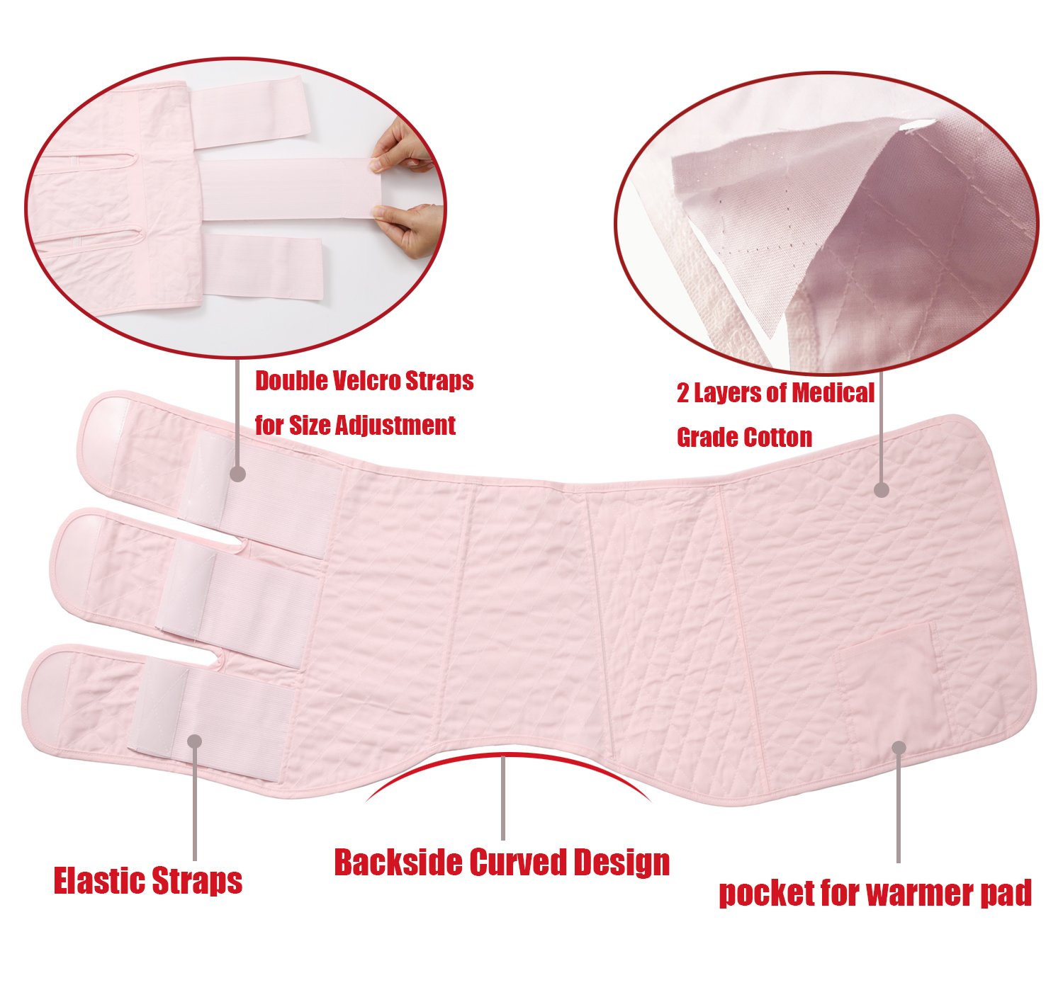 C-Section Recovery Belly Band Postpartum Girdle Belly Wrap C Section Abdominal Binder