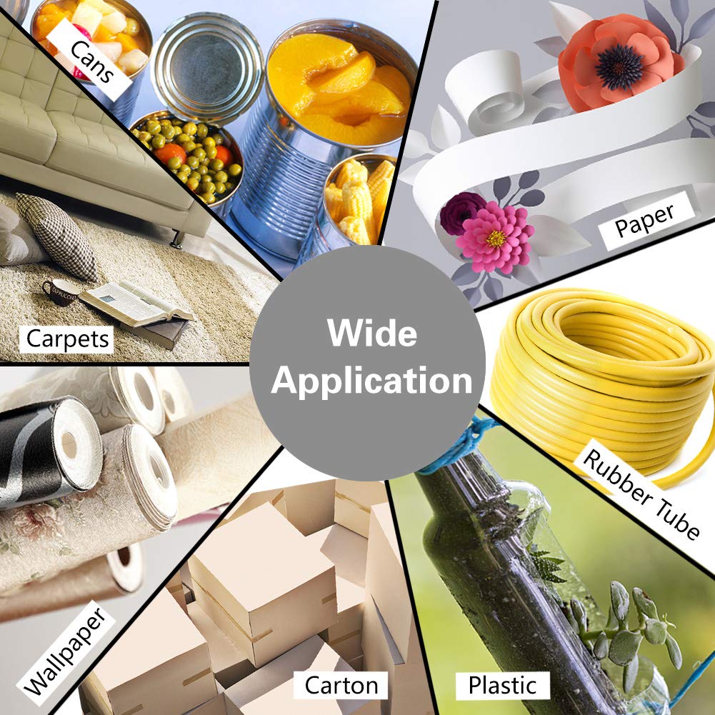 Folding Utility Knife Heavy Duty Box Cutter with 5 SK5 Quick Change Blades, Safety Lock-Back Design, Lightweight Aluminum Body Belt Clip for Office, Home(Blue)