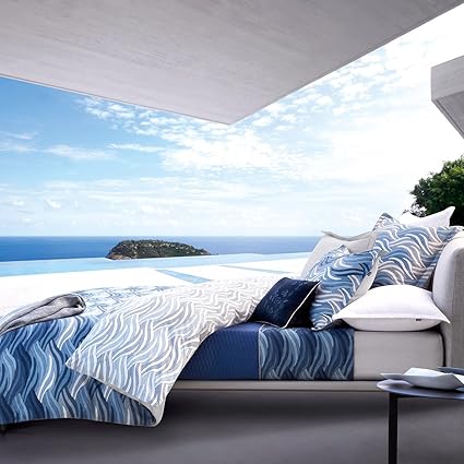 HB Hugo Boss Wendebettwäsche Set OCEANWAVE 135/200 + 80/80