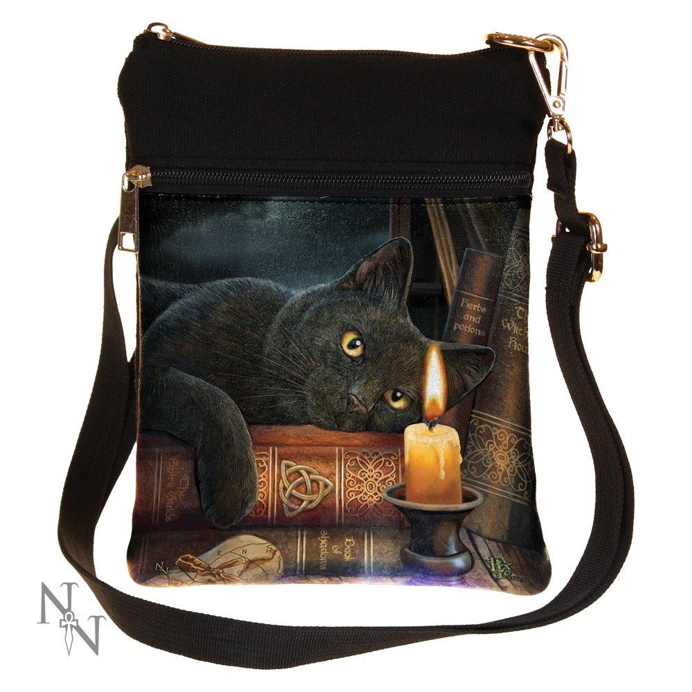 Nemesis Now Witching Hour Lisa Parker Shoulder Bag 23cm Brown, PU and Canvas