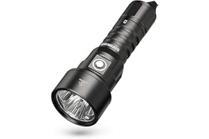 Scuba Diving Flashlight 6800 High Lumens, Sofirn SD09L Super Bright LED Underwater Light with Rechargeable Power, IPX8 Waterproof Submersible Torch for Night Cave Dives （SD09L