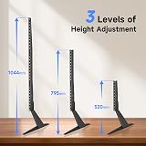 Suptek Universal TV Stand Base with 3 Height Adjustments 27-85 Inch view 4