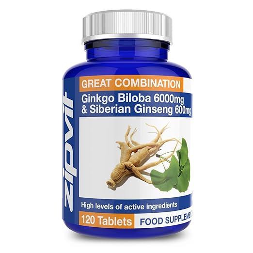 Ginkgo Biloba 6000mg and Siberian Ginseng 600mg 120 Tablets 4