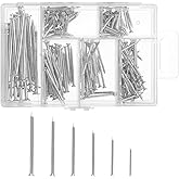 Arcjunys Nail Assortment Kit Finishing Nails 5 Sizes Picture Hanging Nails for Hanging Pictures Wall Nails Hardware Nails wit