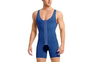 IFKODEI Men Shapewear Tummy Control Bodysuit Waist Trainer Full Body Shaper Fajas Compression Shirts Shorts Slim Belly