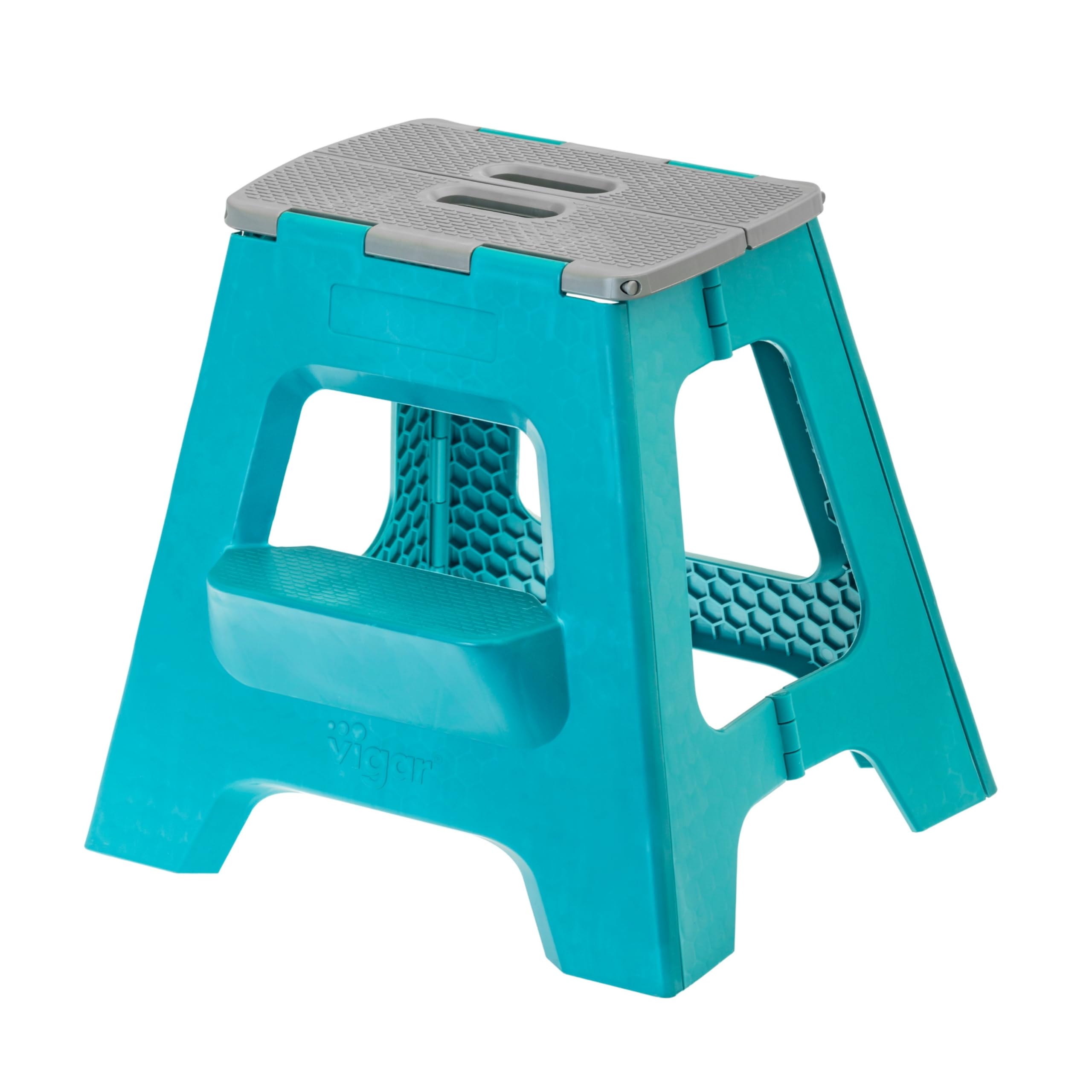 Vigar Compact Step Stool Foldable, 16-inch Two-Step Stools for Adults ...