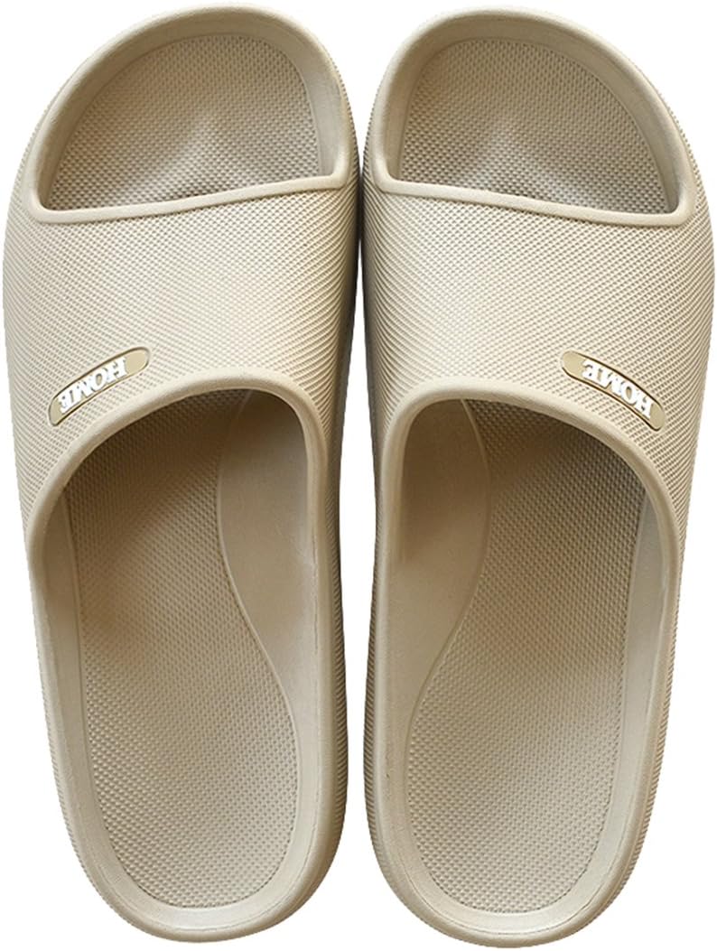 Seaoeey Slippers Bath Non-Slip Men Indoor Soft Bottom Plastic Home Sandals