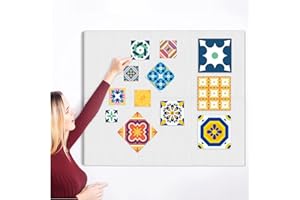 BXI Quilt Design Wall, Thick Sturdy Flannel Quilters Design Board, 16 x 12 x 0.5 inches, 6 Pcs, Portable Quilting Wall Panels Hold Fabric Firmly, Sewing Quilting Supplies for Quilt Block Projects