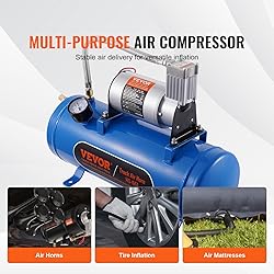 VEVOR 12V Air Compressor with 1.6 Gallon