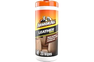 Armor All Interior Cleaner Car Leather Wipes by , For Cleaning Cars, Trucks and Motorcycles, 20 Count
