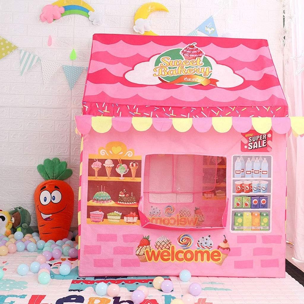 LAMPSJN Deluxe Kids Princess Castle Play House， Toy Tent for Indoor and Outdoor Game，Birthday Quieting Kids Teepee