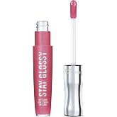 Rimmel Stay Glossy Lip Gloss - Non-Sticky and Lightweight Formula for Lip Color and Shine - 123 Back Row Smooch, .18oz