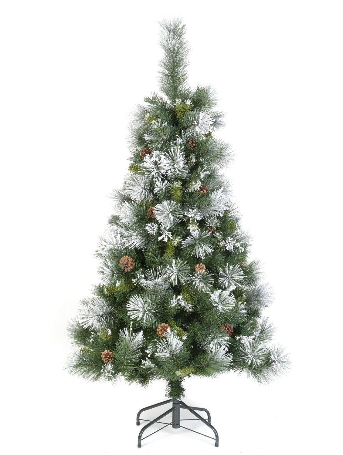 Albero Di Natale Artificiale Innevato 210 Cm - Abete Folto Effetto Monte Bianco, Rami Anticaduta, PVC - Foto 8