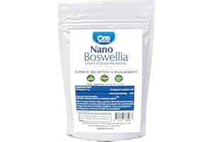 One Planet Nutrition Nano Boswellia Powder 16 oz (454 Servings), High Potency Boswellia serrata Resin, Supports Cognitive Function for Brain Health, Non-GMO, Vegan, Gluten-Free