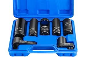 DASBET 7pcs O2 Oxygen Sensor & Oil Pressure Sending Unit Master Sensor Socket Set