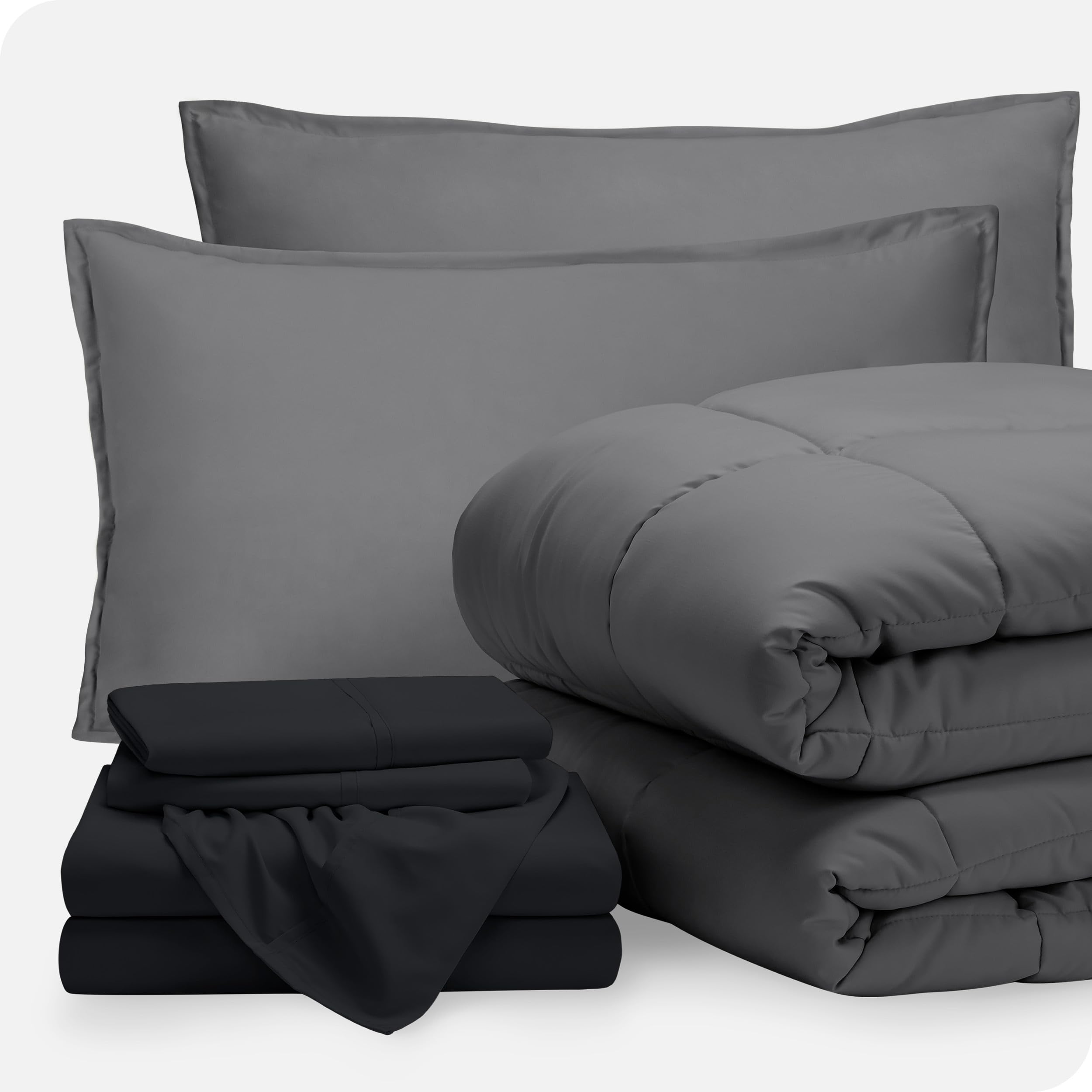 Bare Home Bed-in-A-Bag 7 Piece Comforter & Sheet