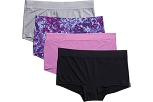 Hanes Womens 4 Pack Smooth Microfiber BoyshortBoy Shorts