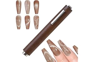 YECIRALA YECERALA 1 PCS Nail Art Magnets For Cat Eye Nails Designs Tools Double-Head 3 In 1 Cat Eye Magnets Pen Sticks For Nails Polish Magnet For Magnetic Gel Polish Cat Eye Nail Magnet Wand Tools