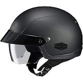 HJC Unisex Adult is-Cruiser Matte Black Half Helmet 0824-0135-03