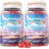 Teen Vitamins Methylated Multivitamin Gummies for Boys Girls 12-17, 120 ct | w/ Magnesium Glycinate, Omega-3, L-Theanine for Teens Kids Calm &amp; Focus Gummies Supplement, 23-IN-1 Formula, Sugar Free