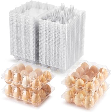 80-Pack Clear Plastic Egg Cartons – 12-Count Reusable Egg Trays For Farm, Market, Or DIY Gifts - View #8