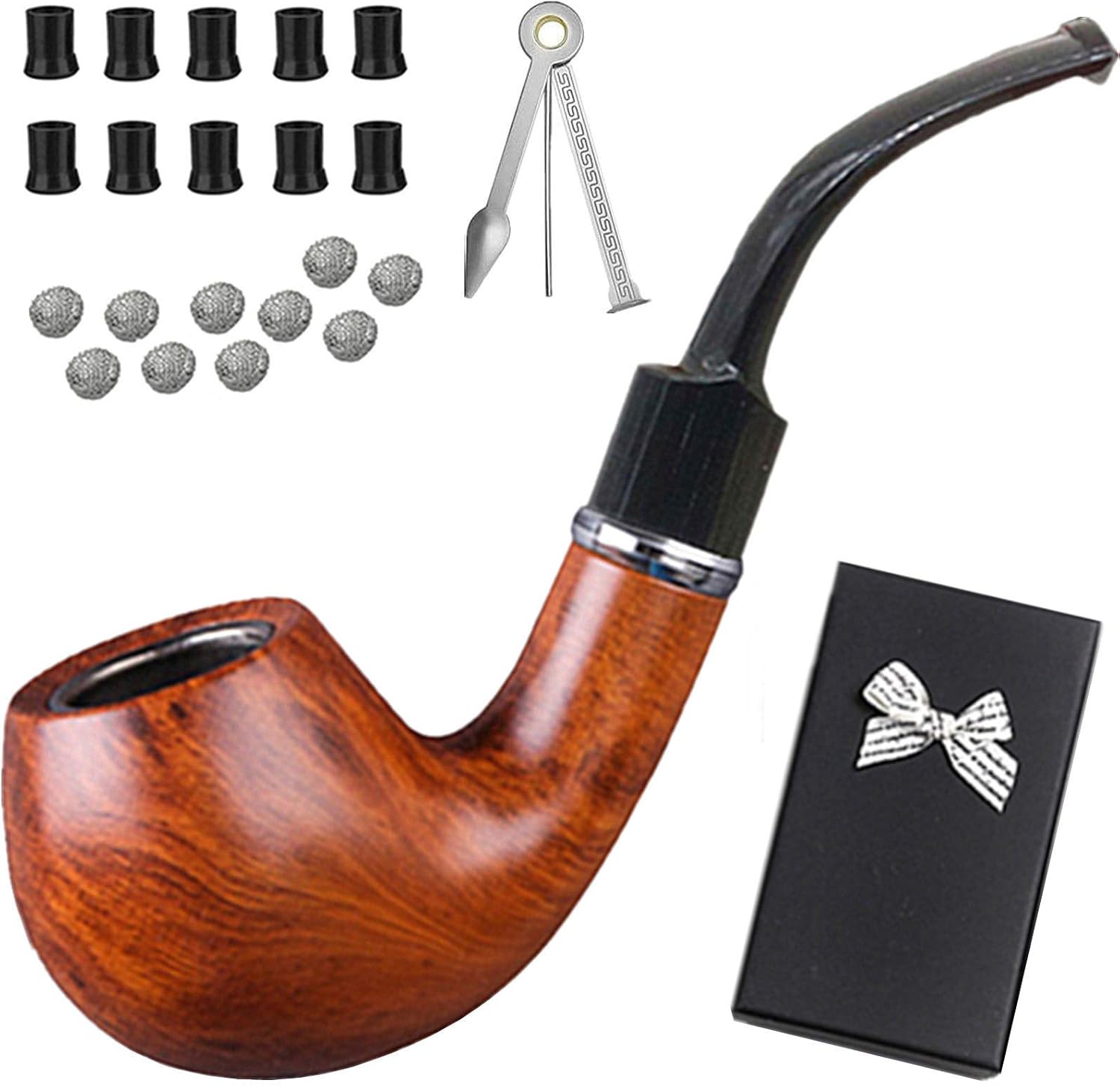 roygra Tobacco Smoking Pipe Kit Set Included 21 pcs