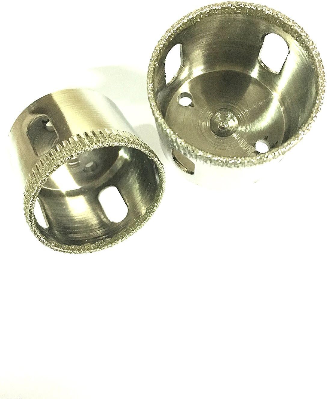 MEETOZ Diamond Hole Saw Tile Ceramic Glass Porcelain Marble Drill Bit Tool - 38mm x 2, Silver, 38mm 2pcs - Image 3
