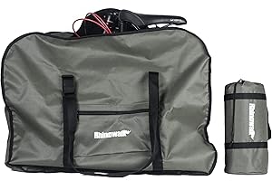 SUNELFFY Folding Bike Bag 20-Inch Bicycle Carrying Case for Travel - Portable Transport Bag for Car, Train, and Air Travel