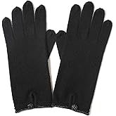 IMOCALIA 100% Pure Cashmere Knit Touchscreen Gloves for Women Elegant Bow Full Finger Soft Warm Winter