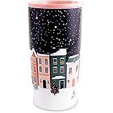 Steel Mill & Co Holiday Village Stainless Steel Tumbler, Festive Coffee/Tea Cup with Charming Christmas Design, Holiday Village