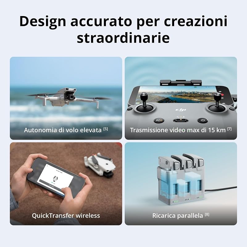 Lito 1 Combo 2 Batterie (DJI RC-N3), Versione aggiornata di Mini 4K