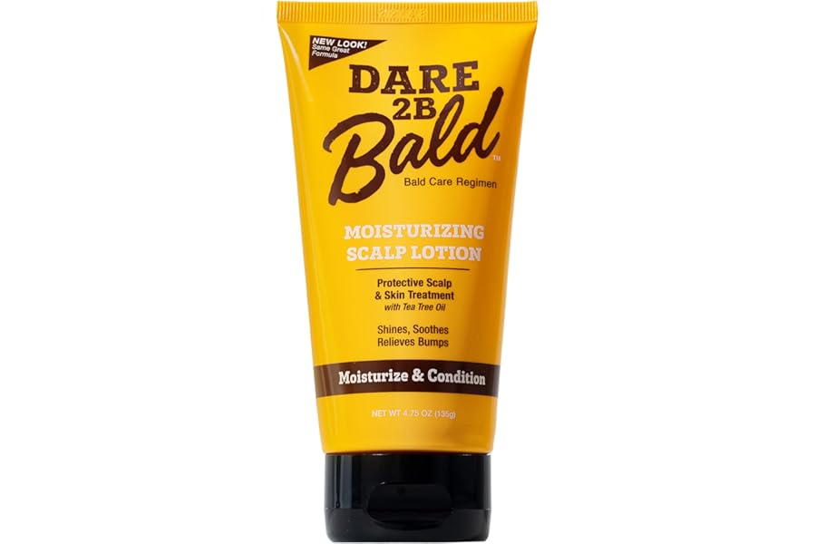 high time Dare 2B Bald Moisturizing Scalp Lotion | Bald Head Care Regime | Condition, Protect, and Treat the Scalp Against Flaking | Bald Head Moisturizer for Men- 4.75 OZ