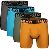5Mayi Boxer Briefs Mens Underwear Cotton Mens Boxer Briefs Underwear for Men Pack S M L XL XXL